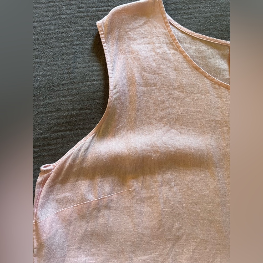 J. Jill Love Linen light pink 100% linen maxi dress 3X - Picture 6 of 12